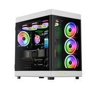 GAMDIAS Boîtier PC Neso P1 Grand Tour E-ATX à panneaux vitrés Noir/Blanc
