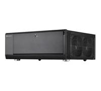 Boîtier PC HTPC ATX SilverStone SST-GD10B - Haute performance du flux d'air silencieux - Noir