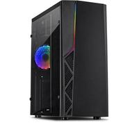 Boîtier PC - INTER-TECH - B-02 RGB - Noir - Eclairage RGB - Compatible ATX/Micro ATX