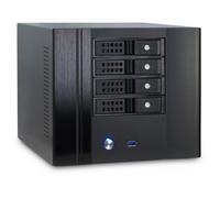 Boîtier PC Inter-Tech IPC SC-4004 SFF en acier noir pour carte mère Mini-ITX avec ventilateur arrière 120mm