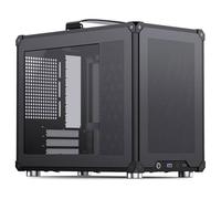 Jonsbo Boîtier PC gaming C6 MAX Mini-tour Micro-ATX verre trempé Noir