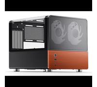 Boîtier PC Jonsbo V12 BLACK Mini-ITX noir et bois 2 ventilateurs 120mm avant support HDD 3.5" SSD 2.5"