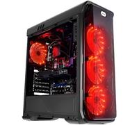 Boîtier PC - LC POWER - 988B Red Typhoon - Tour midi - ATX - USB/Audio - Noir transparent