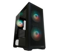 LC Power Boîtier PC Gaming GEH Midi ATX 717B – Meshwork_L Dark – Noir – Refroidissement optimisé