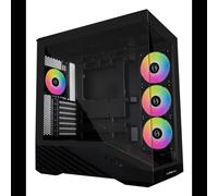 Boîtier PC Lian Li Vector V100 Midi Tower ATX/EATX/microATX/Mini-ITX Noir/Transparent, 3x120mm Latéral, 1x120mm Arrière, USB 2.0/Type-C, Verre Trempé