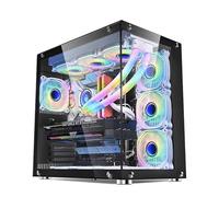 Boîtier PC LUSORIS THALESIS D-400 Noir - Design Aquarium en Verre Trempé, Refroidissement Avancé et Connectivité USB Type-C pour Une Configuration Gaming Élégante