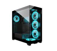 Generique Boîtier PC M.RED Radiant.X Grand Tour vitré sans alimentation Noir