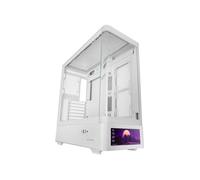 Boîtier PC - MARS GAMING - MC-LCDPRO - ATX - Blanc - Écran IPS LCD 7.2"" - Verre trempé