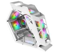 Boîtier PC Mars Gaming MC61 blanc Micro-ATX - 4 ventilateurs 120mm CHROMA RGB, contrôleur ARGB