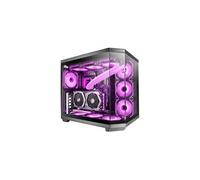 Mars Gaming Boîtier Moyen Tour ATX MC-3TCore - Triple verre trempé, double chambre - Noir