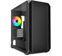 Boîtier PC mATX - SHARKOON - MK2 RGB - Noir - Ventilateurs préinstallés - Support radiateur double