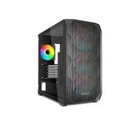 Boîtier PC mATX - SHARKOON - MK3 RGB - Verre trempé - 4 ventilateurs - USB-C