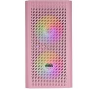 Mars Gaming Boîtier PC Micro ATX MC300, Verre trempé, 3 ventilateurs FRGB, Total-Mesh, Rose