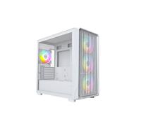 Boîtier PC Micro ATX - Montech - X5M - Ventilateurs ARGB - Panneau en verre - Blanc