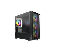 Boîtier PC Micro ATX - Montech - X5M - Ventilateurs ARGB - Panneau en verre - Fibre de carbone