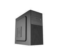 Akyga AK19BK Boîtier PC Micro Tour - Boîtier d'ordinateur Compact avec USB-C, USB 3.0 et Audio HD, Prend en Charge Micro ATX, Mini ITX, Flex ATX, pour Une Utilisation au Bureau et à la Maison, sans