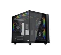 Boîtier PC mini cube XIGMATEK Aqua M Lite EN44410 Micro-ATX Noir 5 ventilateurs 120 mm ARGB USB 3.0 HD Audio