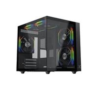 Xigmatek Boîtier PC Aqua M Lite – Mini Tour Micro-ATX, panneaux vitrés – Noir