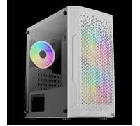 Boîtier PC Mini Tour Micro ATX - Aerocool - Trinity Mini FRGB - Panneau vitré - Blanc - TU