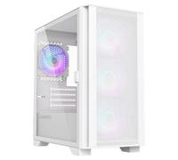 Boitier PC Mini Tour Micro ATX Montech Air 100 RGB avec panneaux vitrés - Blanc