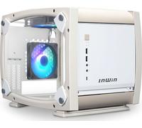 Boitier PC Mini Tour Mini ITX InWin Explorer avec panneaux vitrés - Blanc/Beige