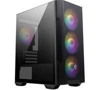 Boîtier PC Mini-Tour - MSI - Verre trempé - Micro-ATX et Mini-ITX - Panneau avant en maille - 4 ventilateurs ARGB 120 mm