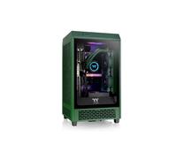 mini-tour Thermaltake The Tower 200 Boîtier PC vert racing 2 ventilateurs pré-installés, fenêtre
