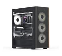 Aerocool Boîtier PC D501A Moyen tour ATX verre trempé support radiateur 360 mm Noir