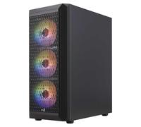 Boitier PC Moyen Tour ATX AeroCool Beam v2 RGB avec panneaux vitrés - Noir