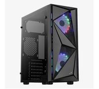 Aerocool Boîtier Moyen Tour ATX Glider – RGB avec panneau vitré – Noir