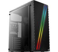 Boitier PC Moyen Tour ATX AeroCool Streak RGB avec panneau vitré - Noir