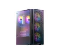 Boitier PC Moyen Tour ATX Antec AX20 RGB avec panneau vitré - Noir