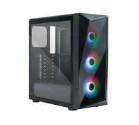 Cooler Master Boîtier PC CMP 520 ATX Moyen Tour – Mesh avant, 3x ARGB 120mm, Verre Trempé – Noir