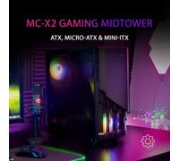 Boitier PC Moyen Tour ATX Mars Gaming MC-X2 RGB avec panneau vitré - Noir