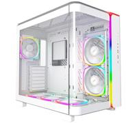 Boitier PC Moyen Tour ATX Montech King 95 Pro RGB avec panneaux vitrés - Blanc