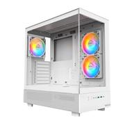 Boitier PC Moyen Tour ATX Montech XR RGB avec panneaux vitrés - Blanc