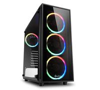 Boitier PC Moyen Tour ATX Sharkoon TG4 RGB avec panneaux vitrés - Noir