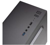 Boîtier PC Moyen Tour ATX - Tacens - 2ALUX - Acier Ultraléger - Ventilateur 12cm - Noir