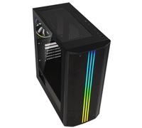 Boîtier PC - BITFENIX - Saber Mesh FRGB - Moyen tour - ATX - Noir - Verre trempé et façade Mesh