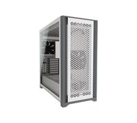 Boitier PC Moyen Tour E-ATX Corsair 5000D Airflow avec panneau vitré - Blanc