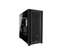 Boitier PC Moyen Tour E-ATX Corsair 5000D Airflow avec panneau vitré - Noir