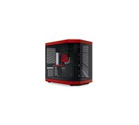 Boitier PC Moyen Tour E-ATX Hyte Y70 avec panneaux vitrés - Noir/Rouge