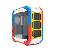 Boitier PC Moyen Tour E-ATX InWin Airforce RGB avec panneau vitré - Blanc/Rouge/Bleu/Jaune