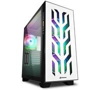 Boitier PC Moyen Tour E-ATX Sharkoon Elite Shark CA300T RGB avec panneaux vitrés - Blanc