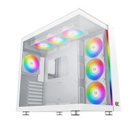 Boitier PC Moyen Tour E-ATX Xigmatek Aqua Ultra Air RGB avec panneaux vitrés - Blanc