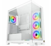 Xigmatek Boîtier PC moyen tour Endorphin Ultra Arctic – ATX RGB panneaux vitrés Blanc