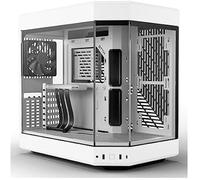 Boitier PC Moyen Tour HYTE Y60 - Blanc - Gestion du flux d'air optimisée - Carte graphique verticale