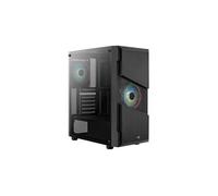 Aerocool Boîtier tour Menace Saturn RGB Verre trempé Noir