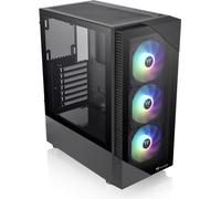 Boîtier PC Moyen Tour sans alim - THERMALTAKE View 200 TG ARGB (Noir) - ATX/Micro ATX - 3x120mm A-RGB - USB 3.0/2.0 - Verre trempé
