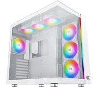 Boitier Moyen Tour E-ATX Xigmatek Aqua Ultra Air RGB avec panneaux vitrés (Blanc)